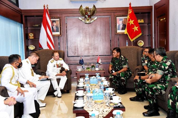 Pangkogabwilhan I Terima Kunjungan Kerja dari CHIEF of Navy, Royal Australian Navy