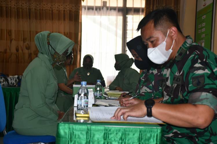 Persit Korem 082/CPYJ Terima Kedatangan Tim Verifikasi