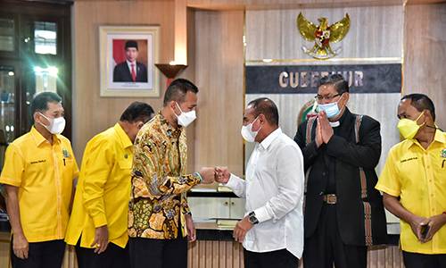 Gubernur Minta Natal Akbar Partai Golkar di Balige 31 Januari Mendatang Tetap Patuhi Prokes