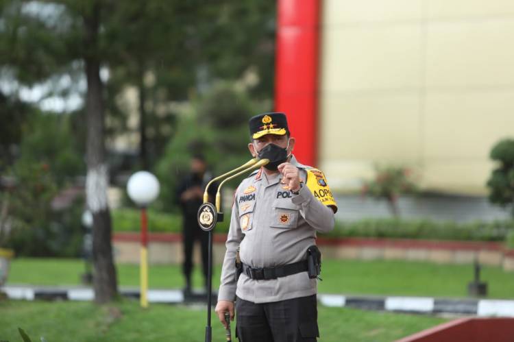 Sebanyak 447 Personel Polda Sumut Naik Pangkat