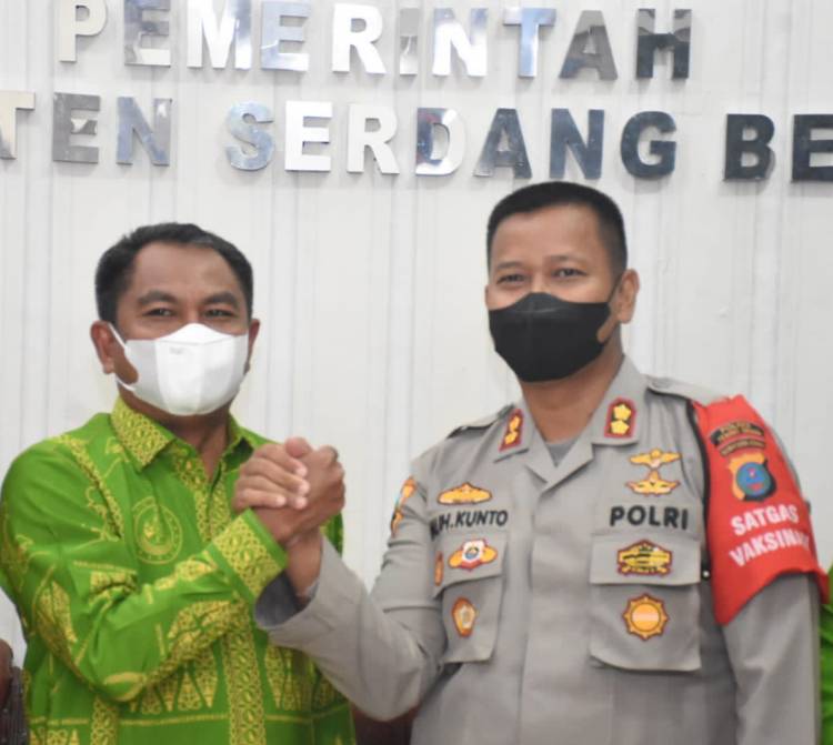 Terima Kunjungan Kapolres Tebing Tinggi, Bupati Sergai Harap Dukungan dalam Pelaksanaan Pilkades