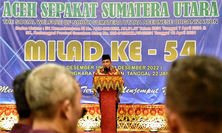 Peringatan Milad ke-54, Edy Rahmayadi Berharap Aceh Sepakat Terus Dorong Pertumbuhan Ekonomi Sumut