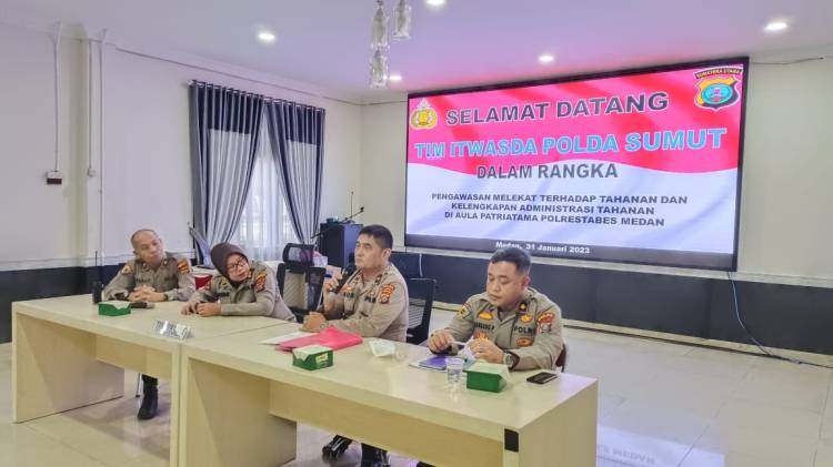 Itwasda Polda Sumut Cek Administrasi Tahanan Polrestabes Medan 