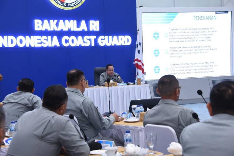 Kepala Bakamla RI Sampaikan Refleksi, Penekanan dan Arah Kebijakan di Rapim 2023