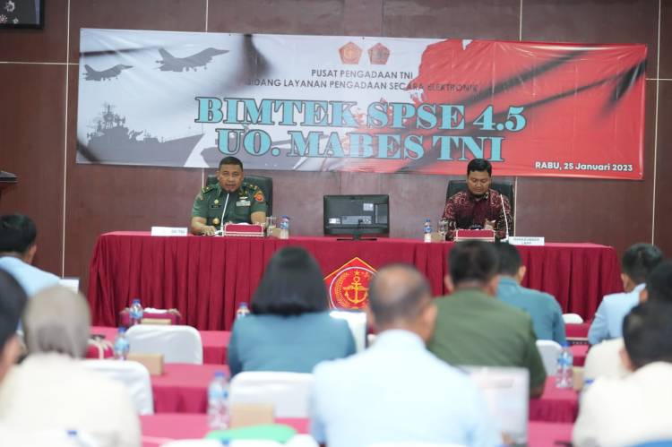 Pusada TNI  Gandeng LKPP Selenggarakan Bimtek Penggunaan Aplikasi SPSE 4.5