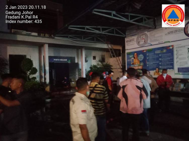 Kantor BPJS Kesehatan Medan Terbakar