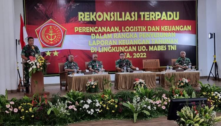 Waasrenum Panglima TNI Ikuti Rapat Rekonsiliasi Terpadu Bidang Perencanaan, Logistik dan Keuangan