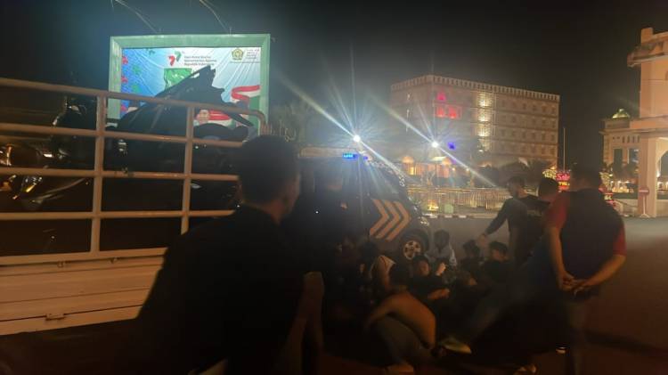 Tim Tawon Polrestabes Medan Beraksi, Para Remaja Disinyalir Geng Motor Diamankan