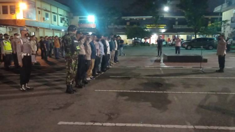  Cegah Geng Motor dan Kejahatan Jalanan, Tim Gabungan Polrestabes Medan Patroli Malam 