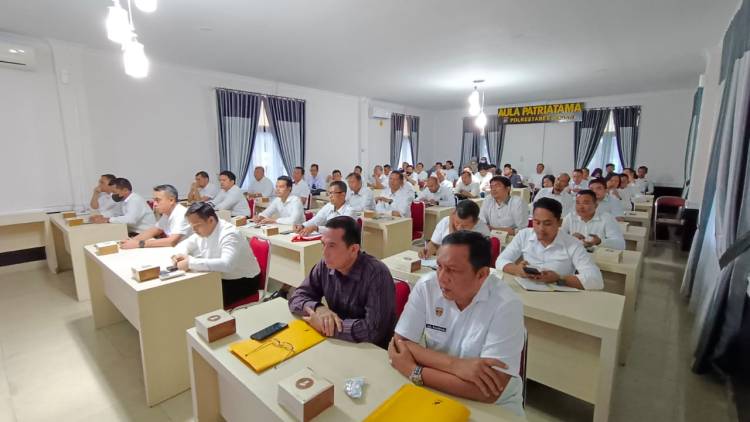  Kabid Propam Polda Sumut Sosialisasi Peraturan Polri Nomor 7 Tahun 2022 di Polrestabes Medan