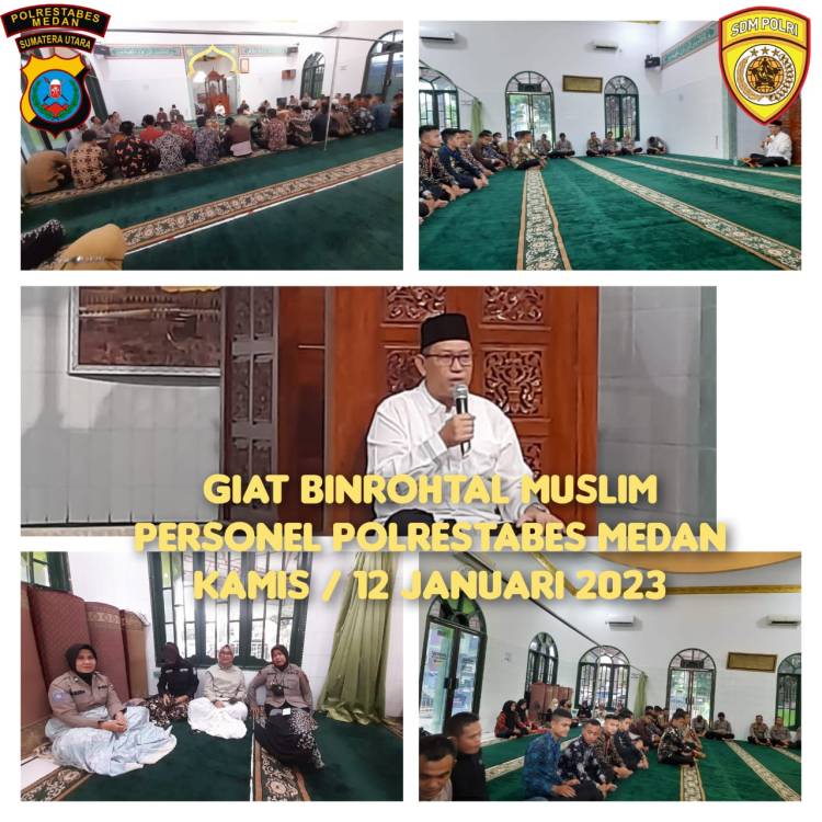 Polrestabes Medan Gelar Binrohtal Secara Serentak