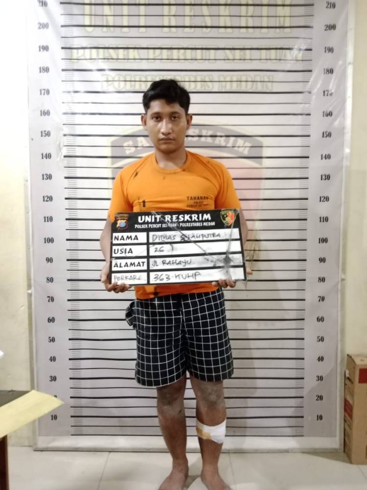 Polsek Percut Sei Tuan Tembak Kaki Residivis Curanmor