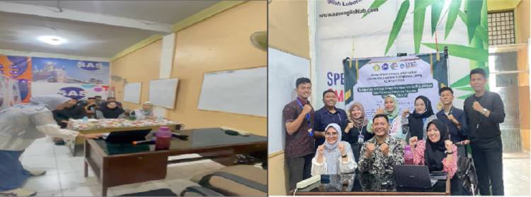 Semakin Atraktif Belajar Bahasa Inggris, SAS English Laboratory Ikuti Pelatihan dari Dosen UMN Al Washliyah Medan