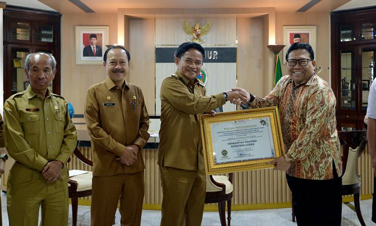 Pemprov Sumut kembali Raih Predikat Zona Hijau dari Ombudsman RI