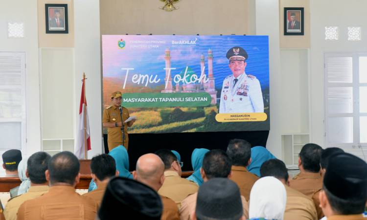 Bertemu Tokoh Masyarakat Tapsel, Pj Gubernur Sumut Hassanudin Tekankan Tiga Hal Ini
