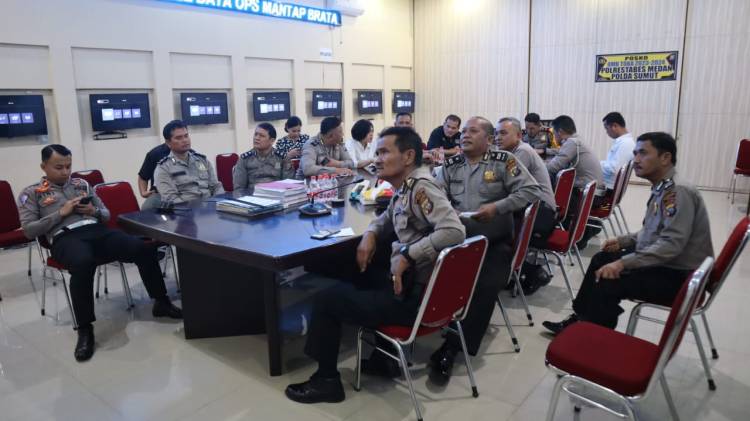 Wakapolda Sumut Pimpin Anev Zoom Meeting Bersama Polrestabes Medan
