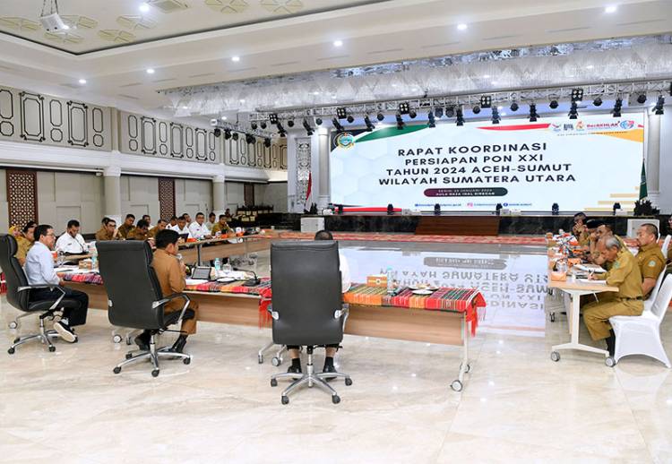 231 Hari Menuju PON 2024, Pj Gubernur Sumut Ingatkan PB dan OPD Tetap Disiplin Selesaikan Tugas