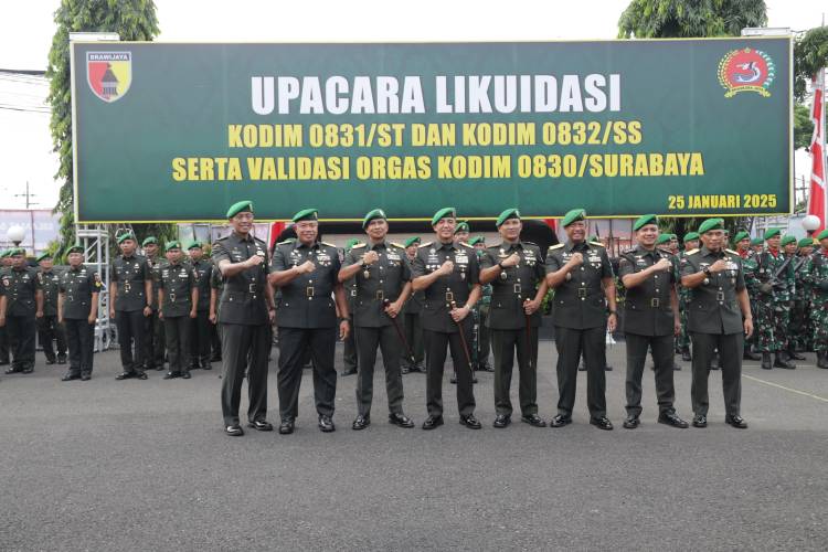 Tiga Kodim di Surabaya Dilikuidasi