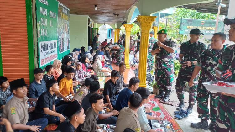 Kodam I/BB dan Poldasu Bersinergi Gelar Kegiatan Makan Sehat Bergizi untuk Anak Yatim dan Kaum Duafa di Medan