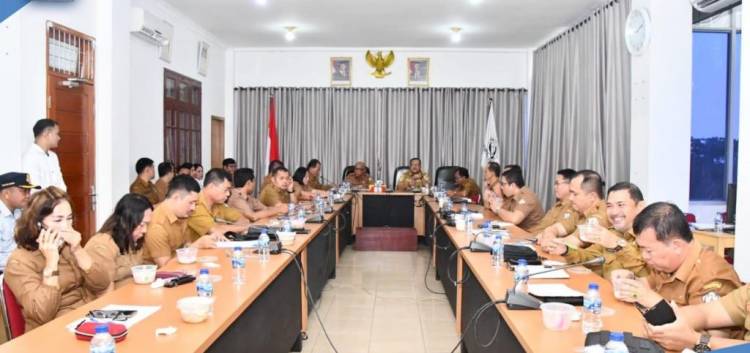 Wakil Bupati Nias Selatan Pimpin Rakor Rutin OPD
