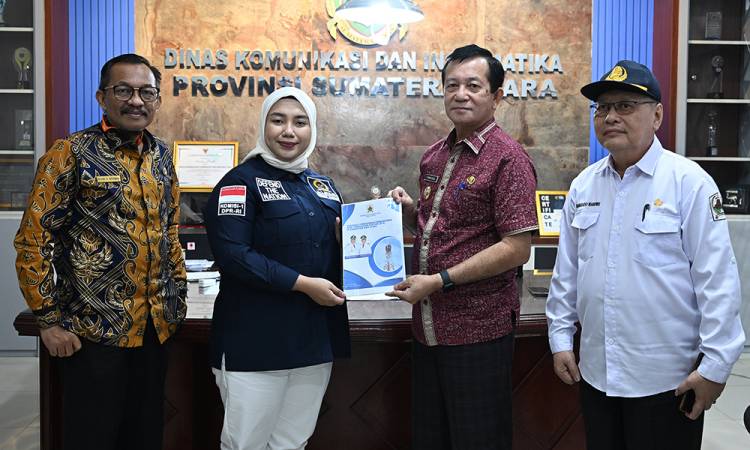 Terima Kunker Anggota Komisi I DPR RI, Kadis Kominfo Ilyas Sitorus Sampaikan Permasalahan Komunikasi dan Informasi di Sumut