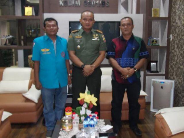 Dandim 0201 BS Terima Silaturrahmi DPC FSPTI Medan