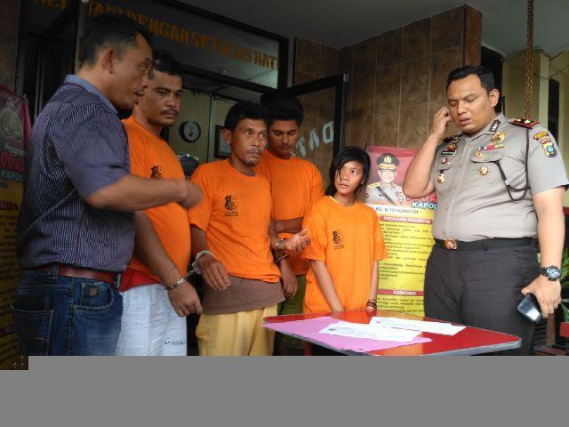 Enam Penjahat Diamankan dalam Ops Kancil Toba 2017, Salah Satunya Perempuan
