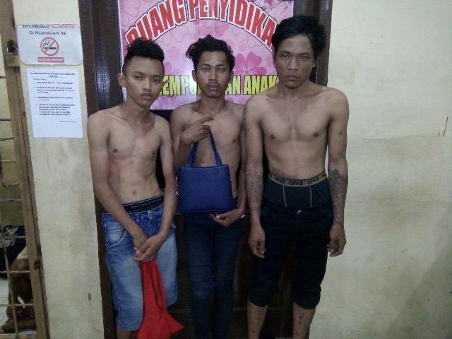 Jambret Tas Mahasiswi, Polisi Amankan Tiga Pelaku di Tempat Kos Jalan Turi Medan