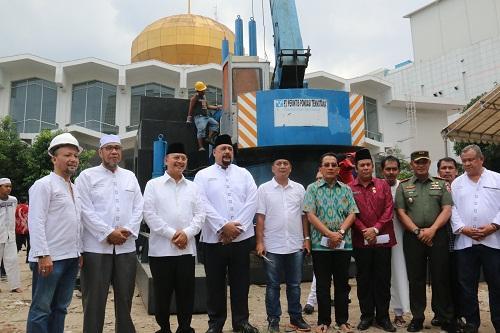 Walikota Medan Resmikan Pemancangan Tiang Pondasi Pertama Masjid Agung