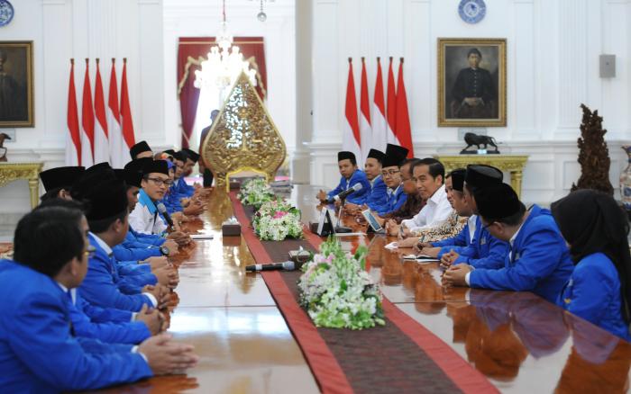 Terima PB PMII, Presiden Jokowi Berharap Islam di Indonesia Jadi Contoh Dunia