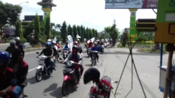 Polres Deli Serdang Kawal Konvoi Buruh menuju Medan