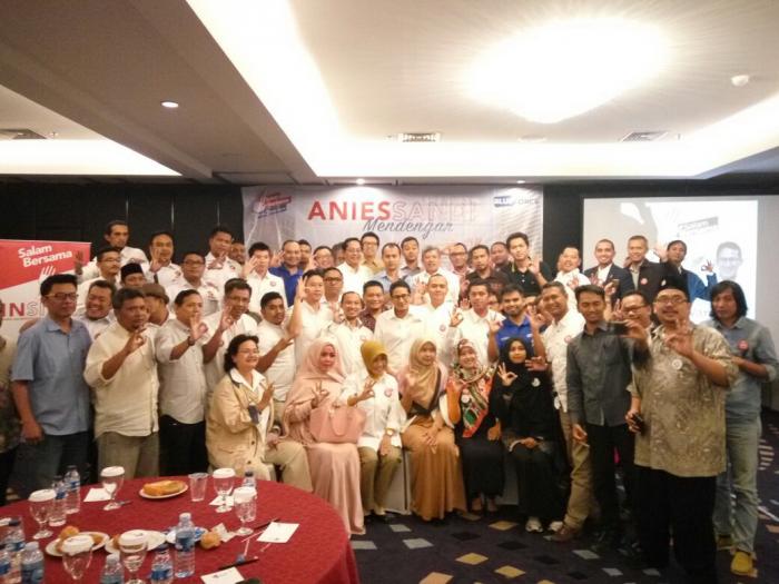 Anies-Sandi Dengar Aspirasi Pengusaha Lewat Program Anies- Sandi Mendengar 