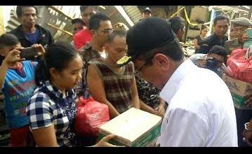 Gubsu Tinjau Lokasi Kebakaran di Kawasan Pasar Tavip Binjai 