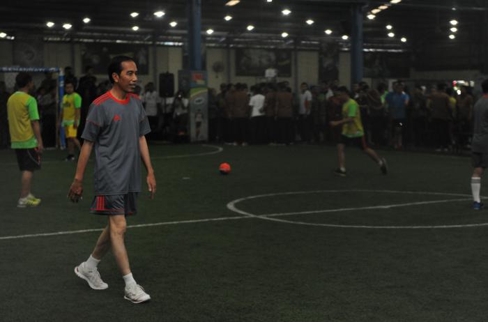 Peringati Hari Pers Nasional, Presiden Bersama Menteri Tanding Futsal dengan Wartawan