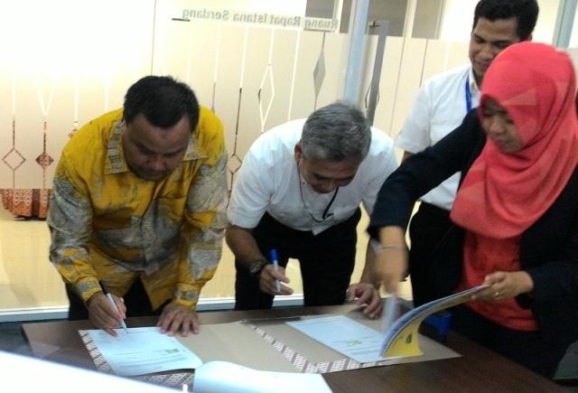 Pemko Sibolga Jalin Mou dengan PT Angkasa Pura II di Bandara Kuala Namu