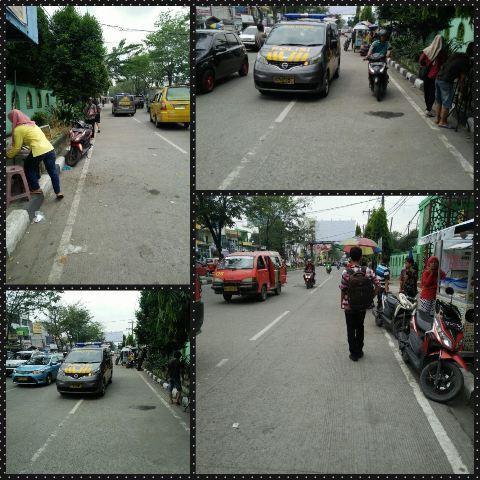 Polisi Tertibtkan Penjual Pulsa di Jalan SM Raja Medan