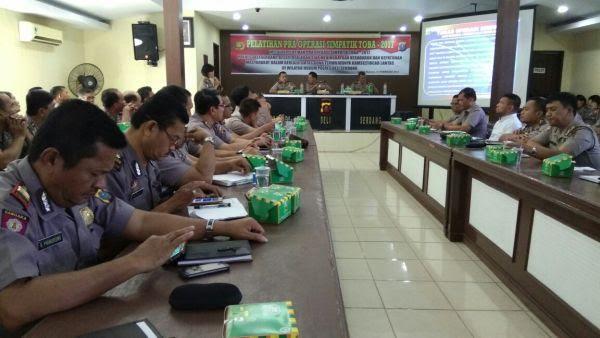 Polres Deli Serdang Latihan Pra Ops Simpatik Toba