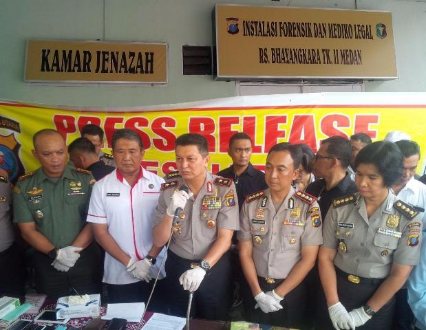 Poldasu Ungkap Jaringan Peredaran Narkotika 11 Kg