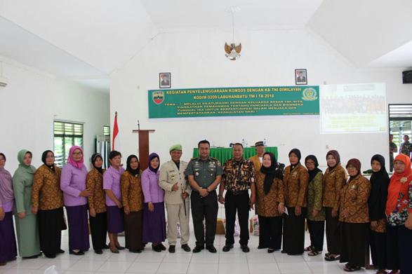 Dandim 0209/LB Pimpin Langsung Pelaksanaan Komsos KB TNI TW I 2018