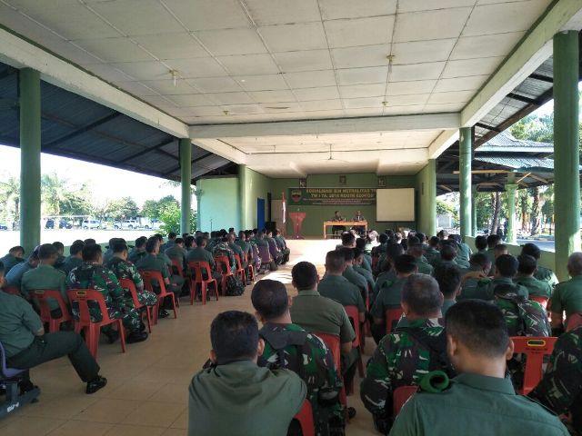 Prajurit Kodim 0204/DS Terima Sosialisasi Netralitas TNI dari KPU Sergai