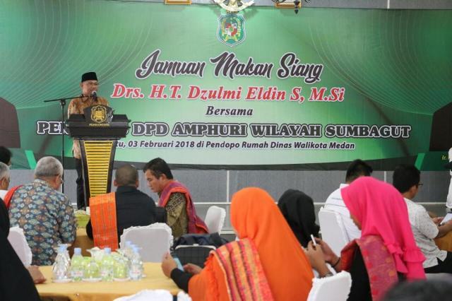 DPD AMPHURI Wilayah Sumbagut Disambut Walikota Medan dengan Jamuan Makan Siang