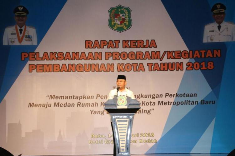 Walikota Medan : Program Kerja Pemko Medan Tahun 2018 Harus Ditingkatkan