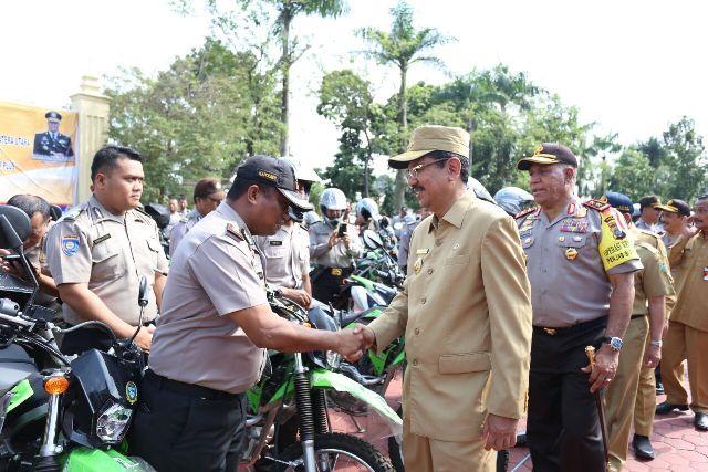 Polres Simalungun Antusias Terima Hibah 20 Sepeda Motor dari Gubernur