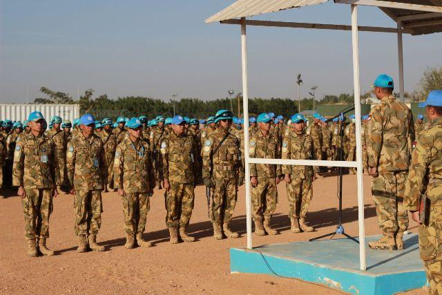 145 Prajurit Satgas Yonkomposit TNI Bergeser ke Mournei Team Site