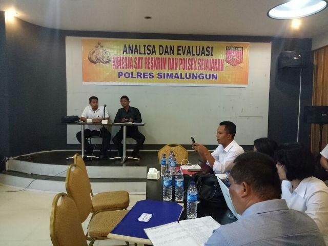 Sat Reskrim Polres Simalungun Gelar Anev