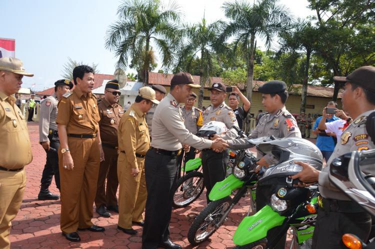 Polres Nias Apel Gelar Pasukan Ops Mantap Praja Toba 2018