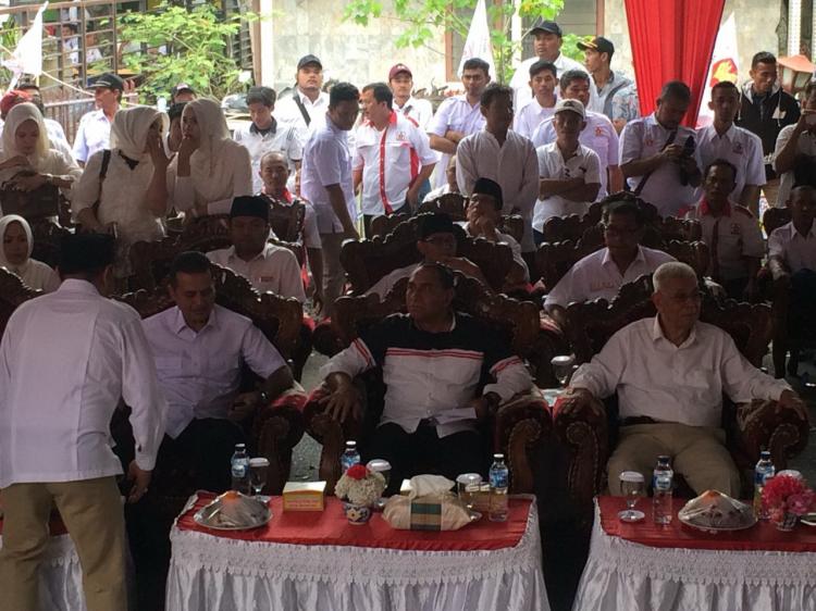 Panit 3 Sabhara Polsek Medan Baru Pimpin PAM HUT Gerindra 