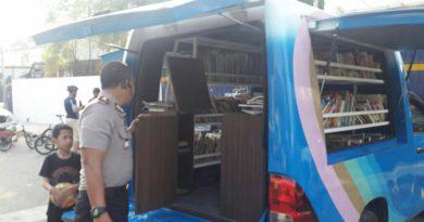 Mobil Perpustakaan milik Pemko Hadir di Lapangan Merdeka 