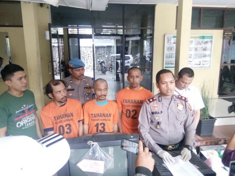 Gondol Sejumlah Peralatan Elektronik dan Rumah Tangga, Tiga Pelaku Pencurian Ditangkap Polsek Sunggal 