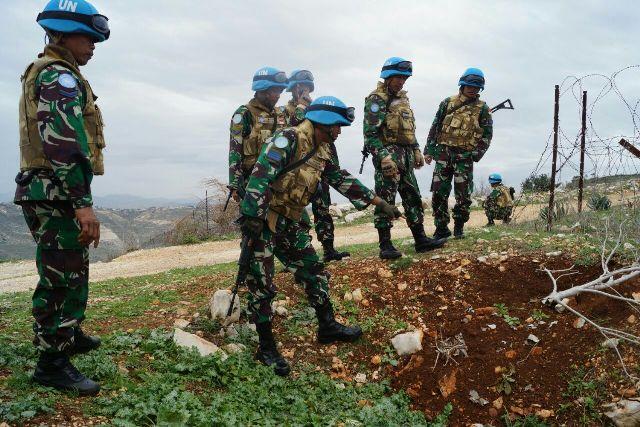 Patroli Indobatt XXIII-L Kembali Temukan UXO di Distrik Az Zaqqiyah Lebanon